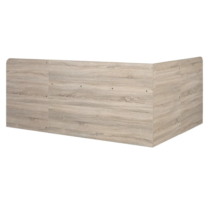 Cadre de banquette/lit de repos en bois — Lit de repos en L avec rangement
