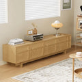 Meubles TV Modernes,Texture Bois Naturel,Meuble Console Multimédia