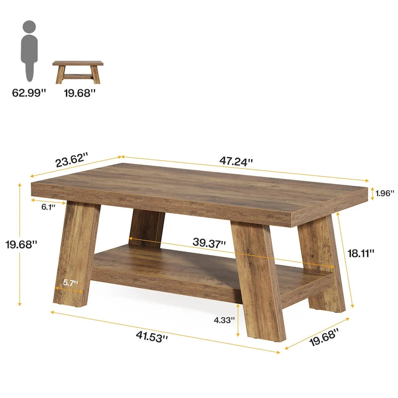 Table basse de ferme