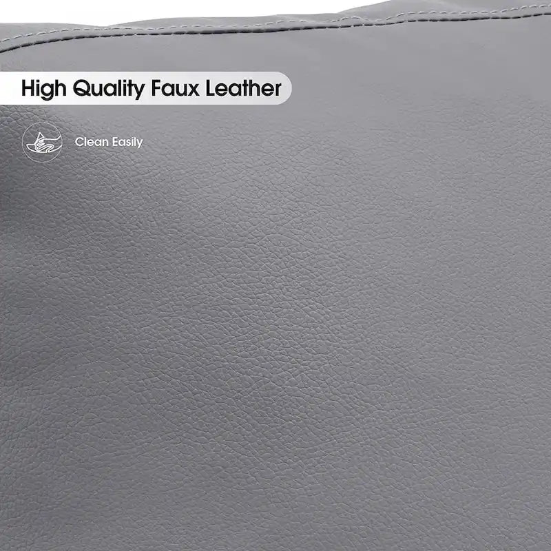 Fauteuil d'appoint moderne avec coussin rembourré, similicuir
