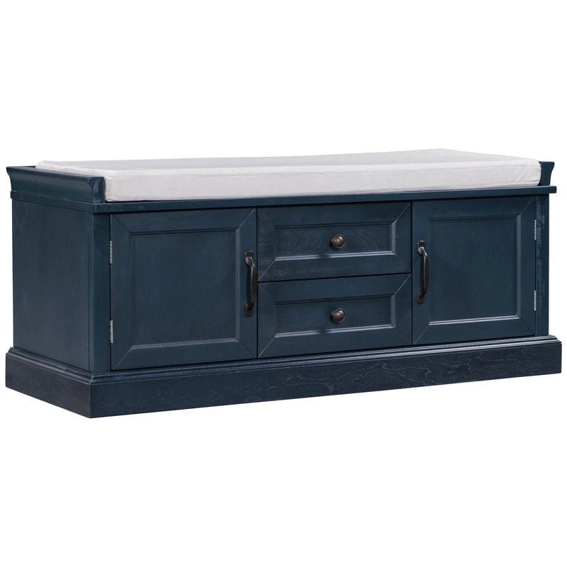 Banc de rangement avec 2 tiroirs et 2 placards