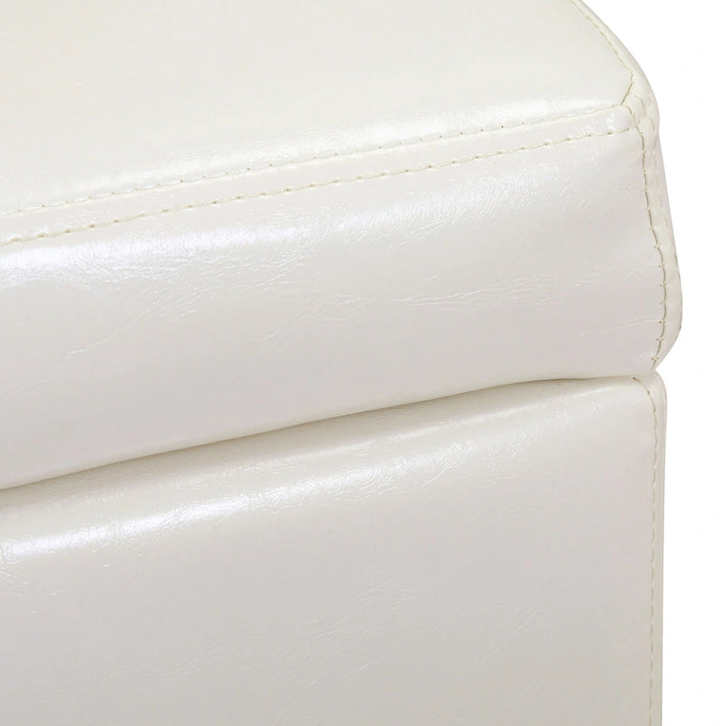 Banc de rangement capitonné avec couvercle à charnière