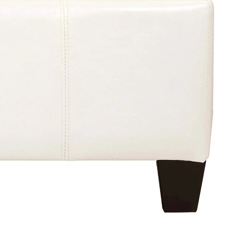 Banc de rangement capitonné avec couvercle à charnière