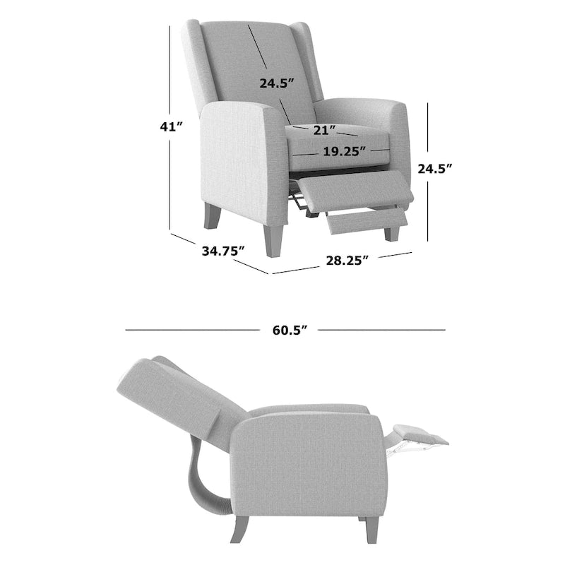Fauteuil inclinable à pousser