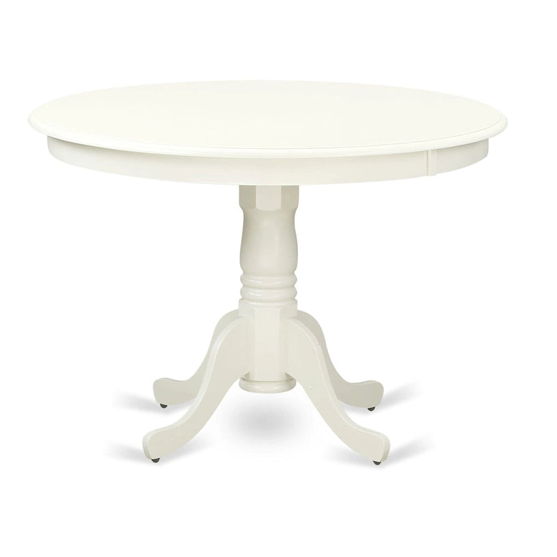 Table de cuisine – un plateau de table à manger rond avec un pied central