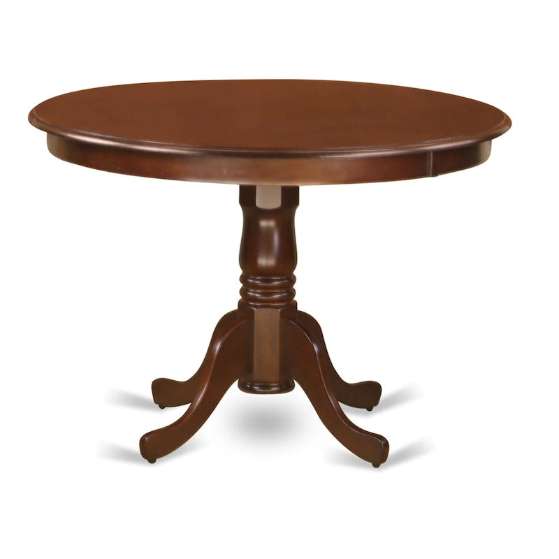 Table de cuisine – un plateau de table à manger rond avec un pied central