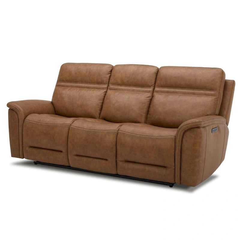 Canapé inclinable électrique double en cuir