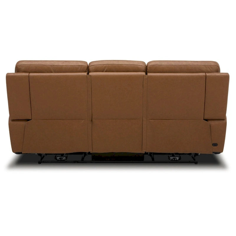 Canapé inclinable électrique double en cuir