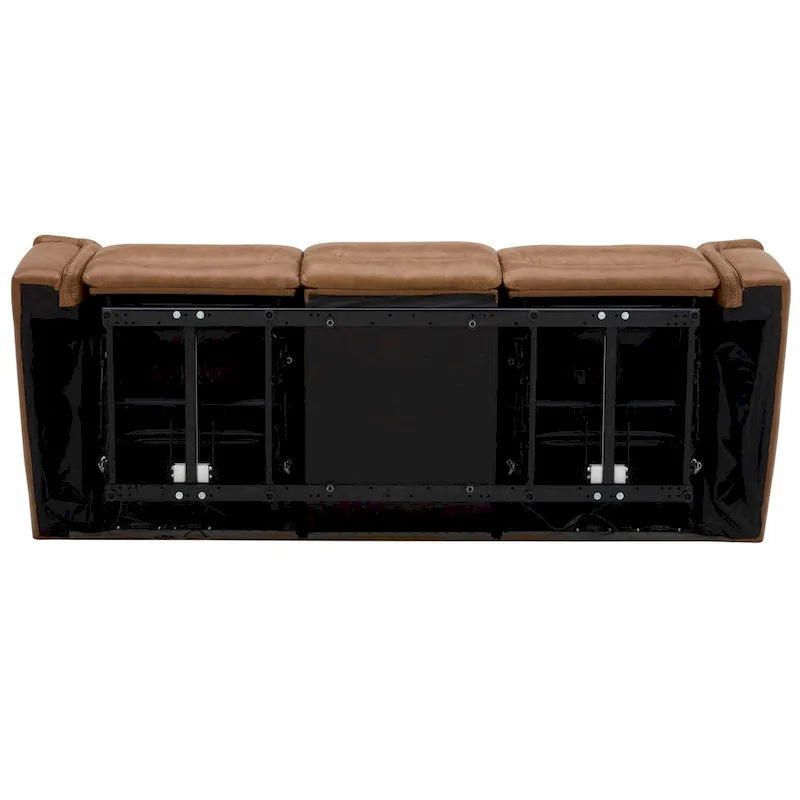 Canapé inclinable électrique double en cuir