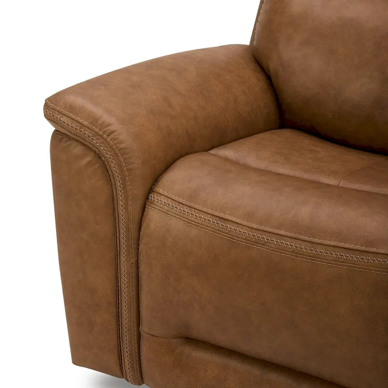 Canapé inclinable électrique double en cuir