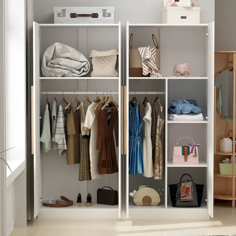 Grande armoire à deux compartiments et quatre portes