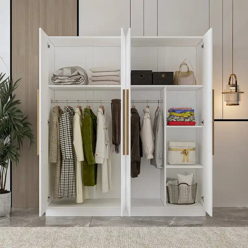 Grande armoire à deux compartiments et quatre portes