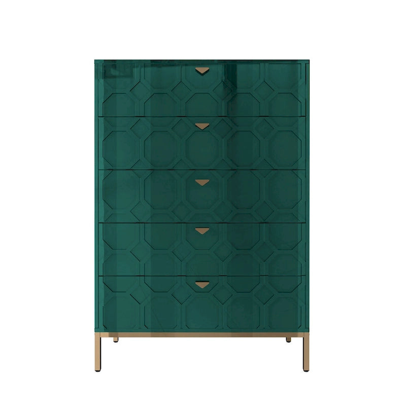 Commode en bois à 5 tiroirs