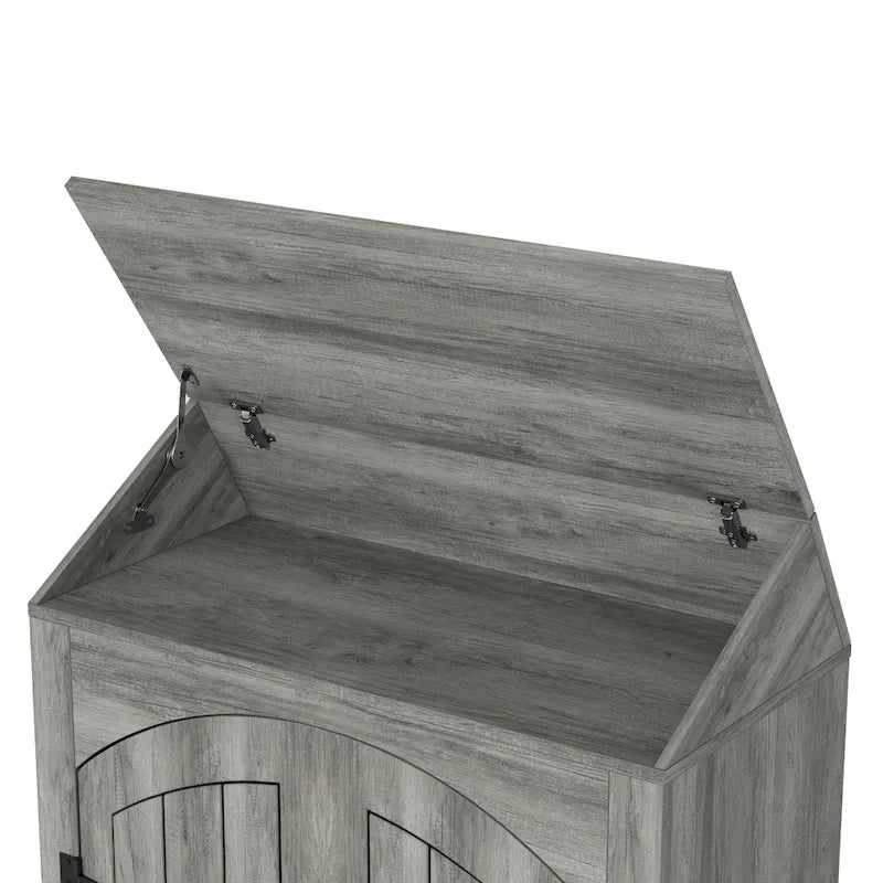 Meuble à chaussures de ferme réglable à 4 étagères et double porte