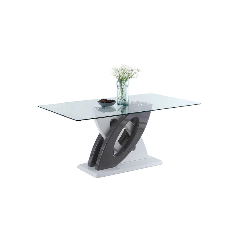 Table à manger en verre