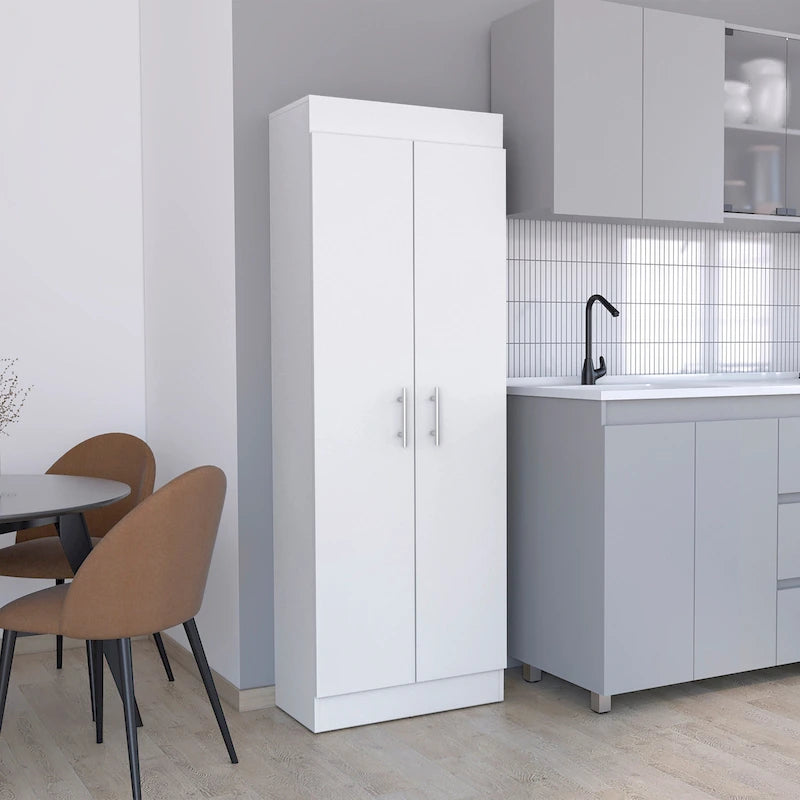 Meuble de garde-manger, design compact à 2 portes