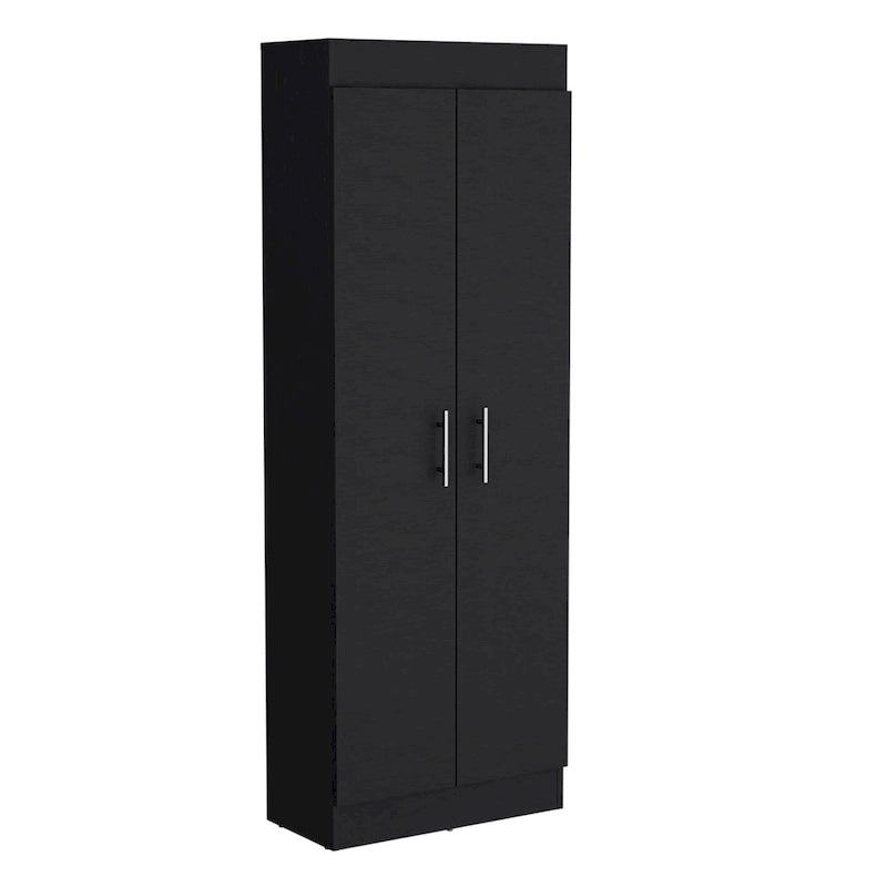 Meuble de garde-manger, design compact à 2 portes