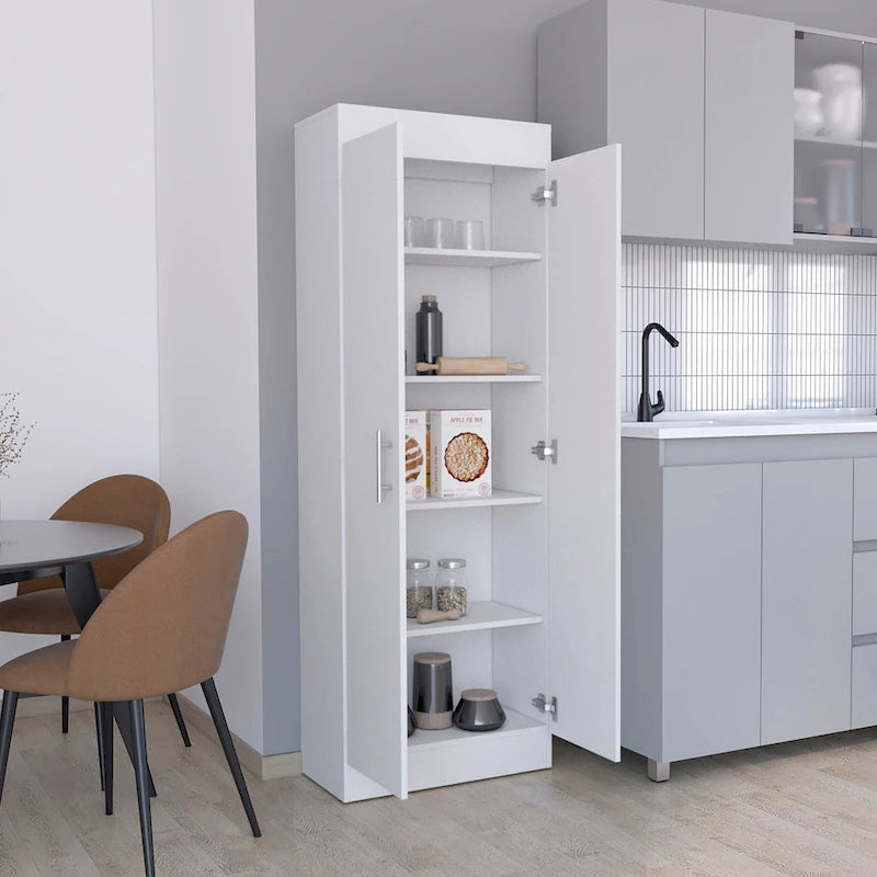 Meuble de garde-manger, design compact à 2 portes