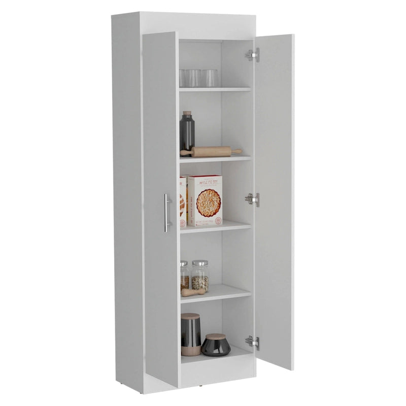 Meuble de garde-manger, design compact à 2 portes