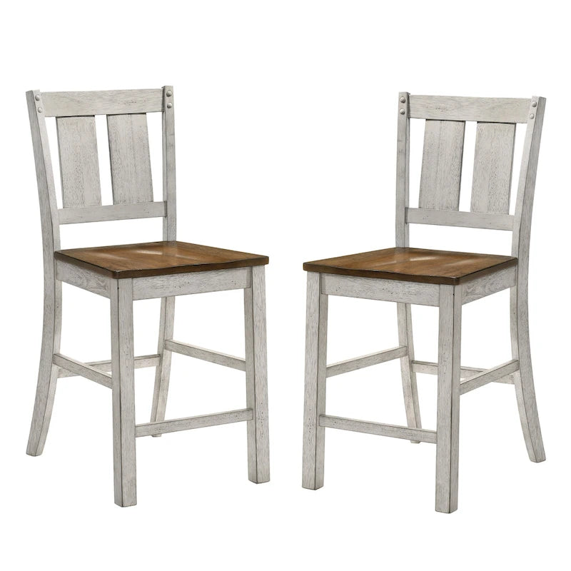 Chaises de bar rustiques en bois