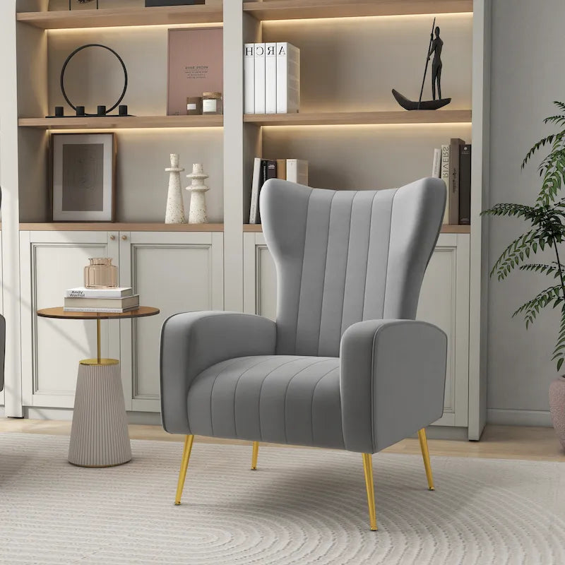 Fauteuil cabriolet d'appoint rembourré