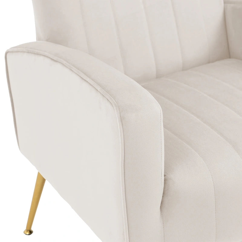Fauteuil cabriolet d'appoint rembourré