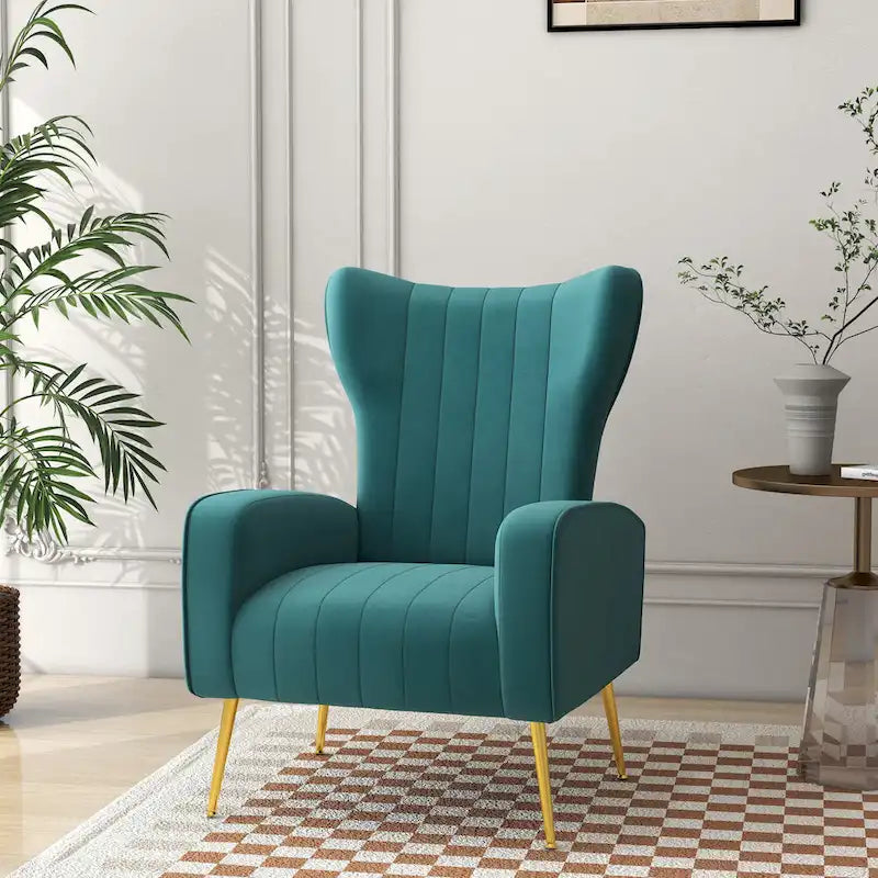 Fauteuil cabriolet d'appoint rembourré