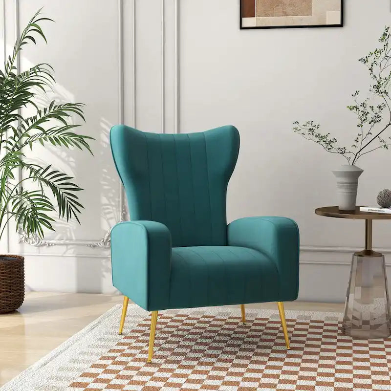 Fauteuil cabriolet d'appoint rembourré