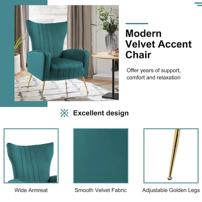 Fauteuil cabriolet d'appoint rembourré