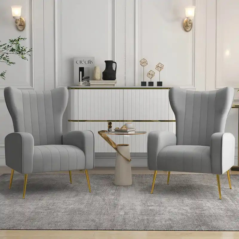 Fauteuil cabriolet d'appoint rembourré