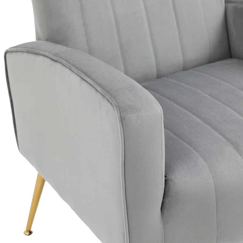 Fauteuil cabriolet d'appoint rembourré