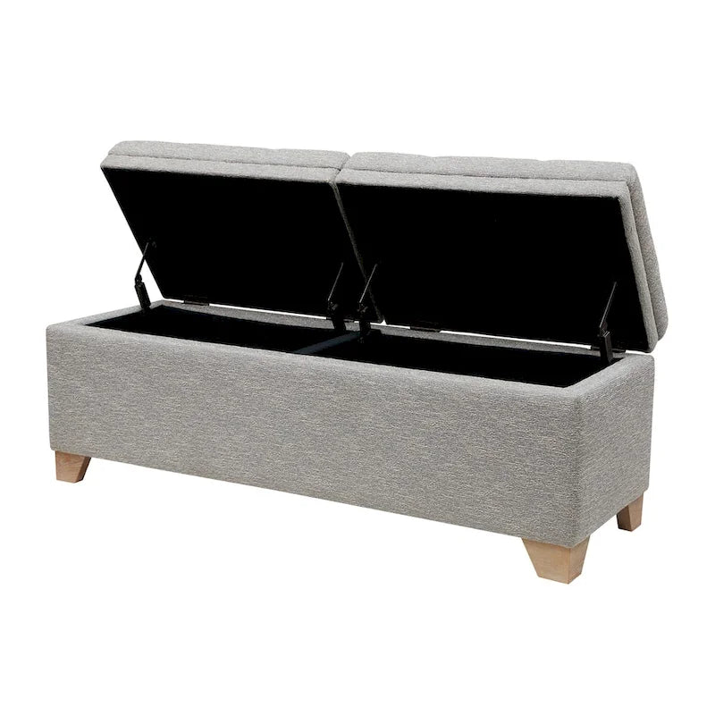 Banc de rangement à fermeture douce