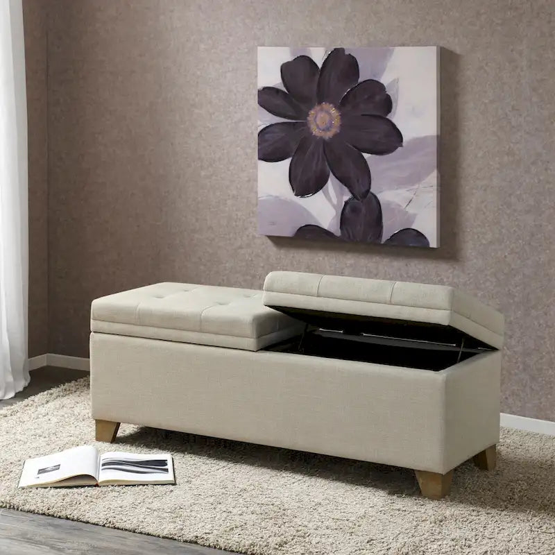 Banc de rangement à fermeture douce