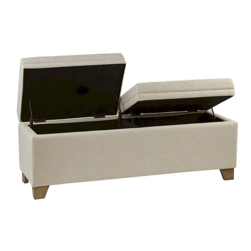 Banc de rangement à fermeture douce