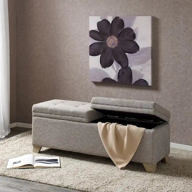Banc de rangement à fermeture douce
