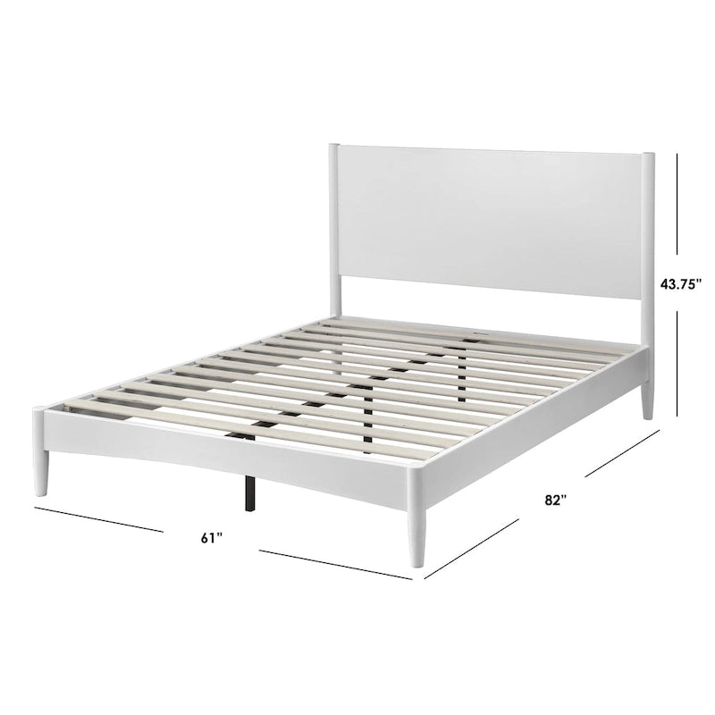 Lit plateforme Queen en pin massif