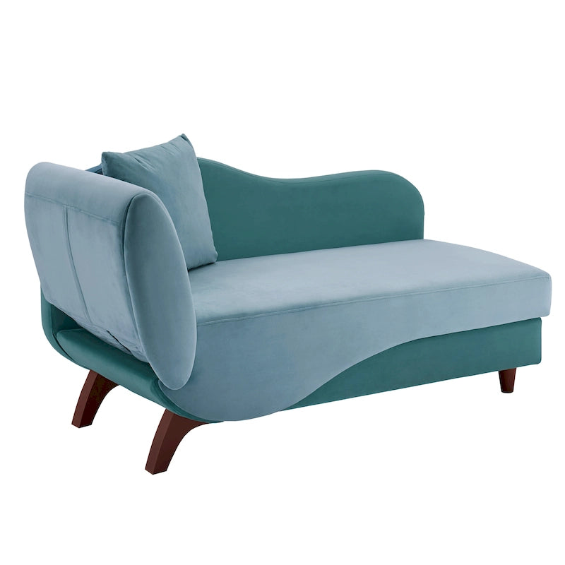 Chaise longue de rangement bicolore