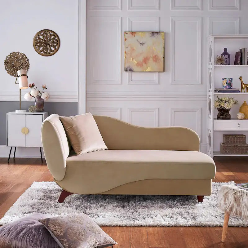 Chaise longue de rangement bicolore