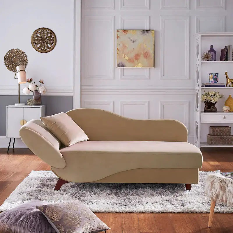 Chaise longue de rangement bicolore