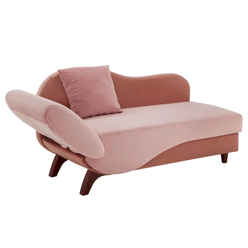 Chaise longue de rangement bicolore