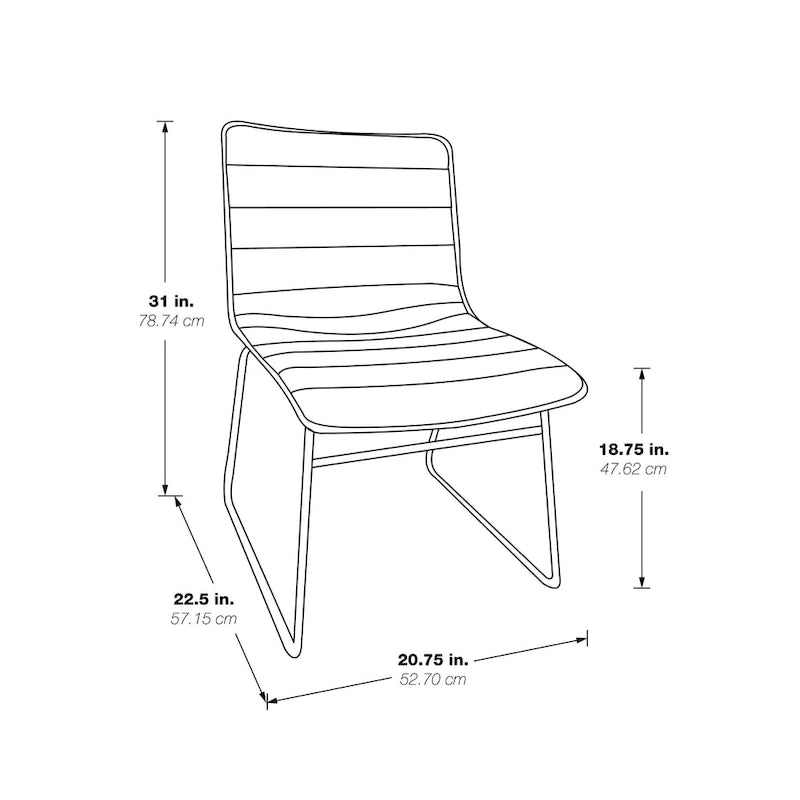 Chaises de salle à manger empilables