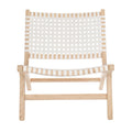 Fauteuil d'appoint en cuir tressé