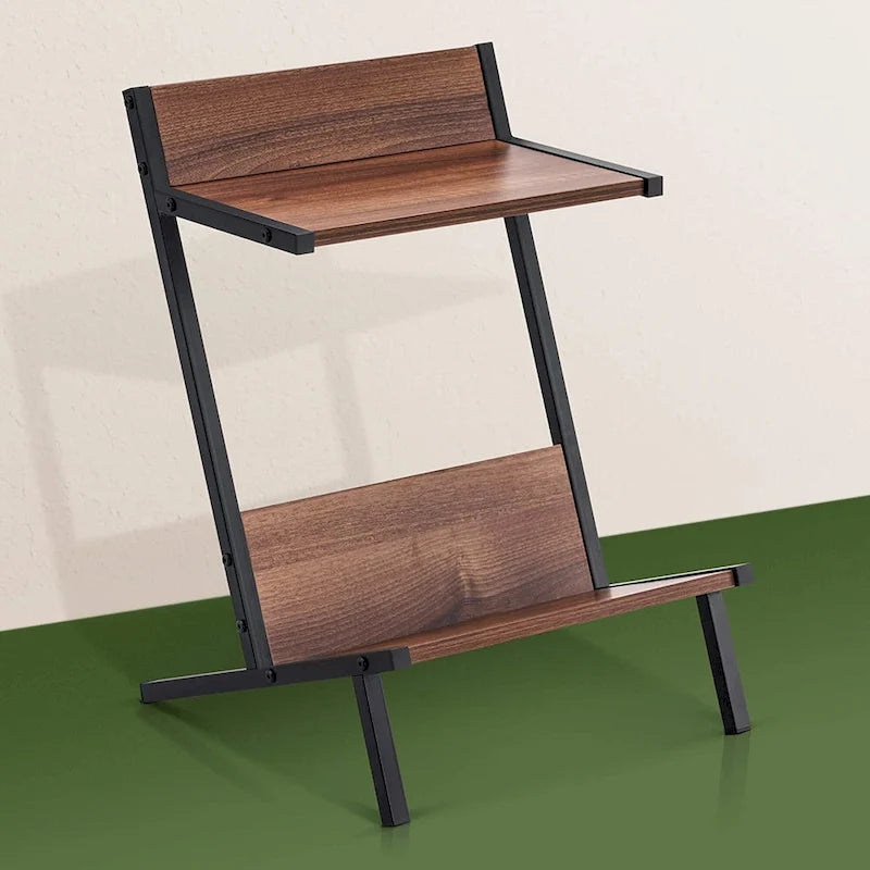 Petite Table d'appoint avec Rangement, Table de Chevet Moderne et Simple