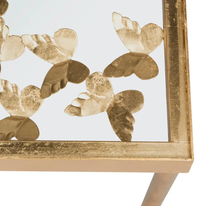Console Papillon en Feuille d'Or Antique