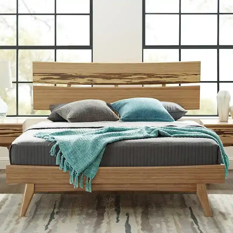 Lit plateforme California King, doré