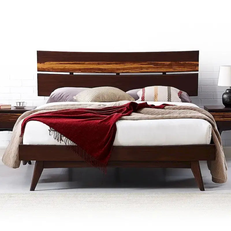 Lit plateforme California King, doré