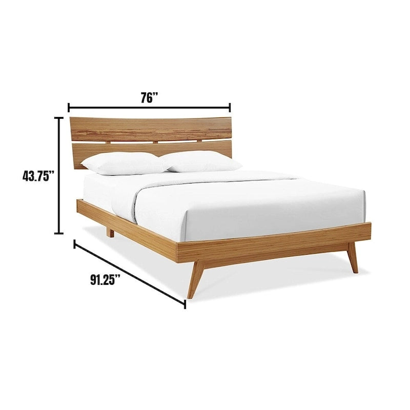 Lit plateforme California King, doré