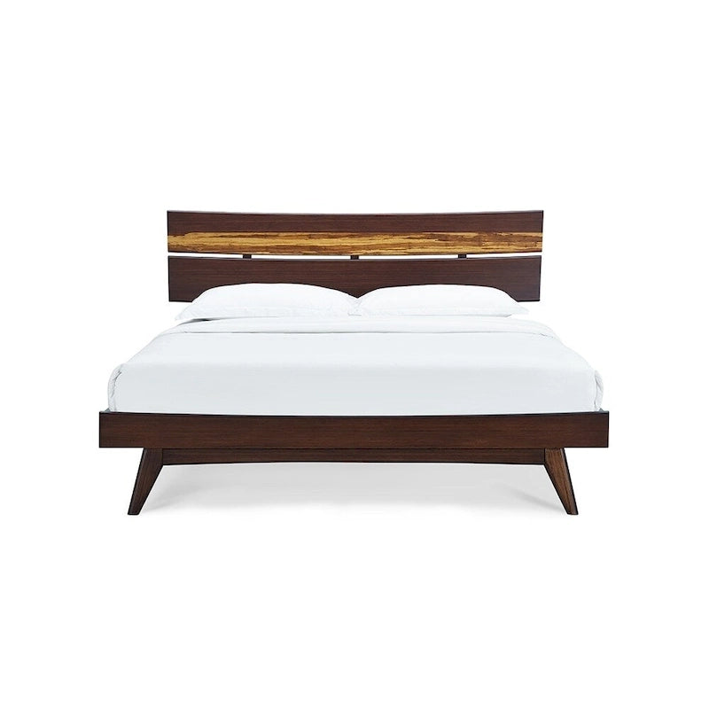 Lit plateforme California King, doré
