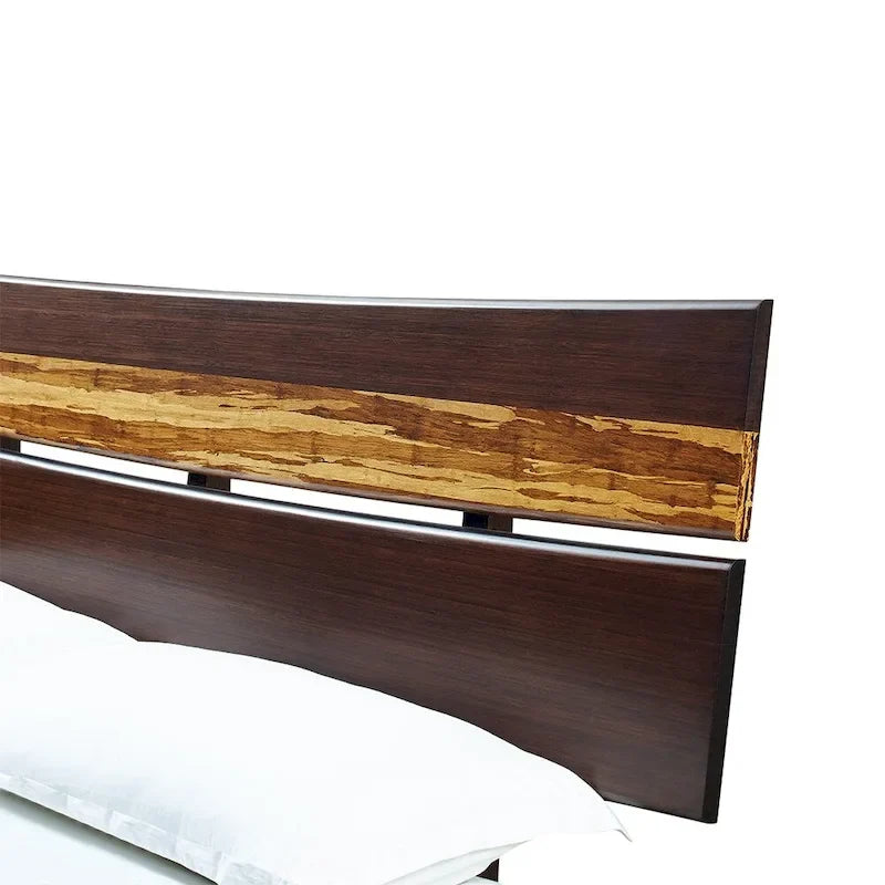 Lit plateforme California King, doré
