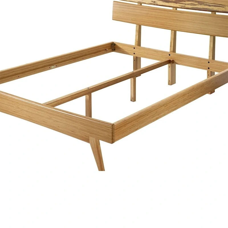 Lit plateforme California King, doré
